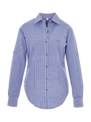 OS-Trachten Trachtenbluse 450000-3729 in kornblau