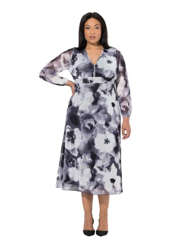Ulla Popken Midikleid in schwarz