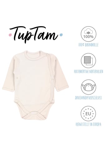 TupTam Baby Langarm Wickelbody im 5er Set in grün/blau