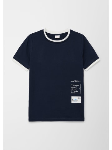 s.Oliver T-Shirt kurzarm in Blau