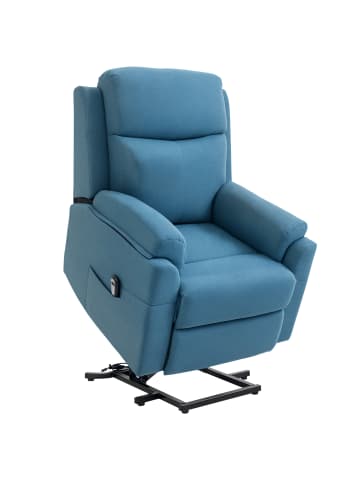 HOMCOM Aufstehsessel-83B x 89T x 102H cm-Blau