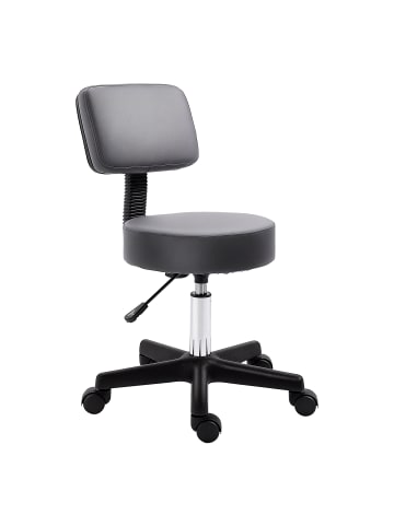 HOMCOM Salonhocker in Grau 35L x 35B x 84H cm