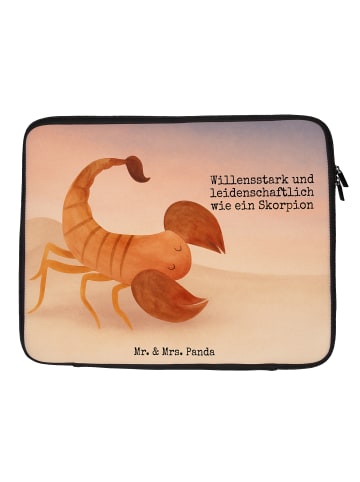 Mr. & Mrs. Panda Notebook Tasche Sternzeichen Skorpion Design mi... in Weiß