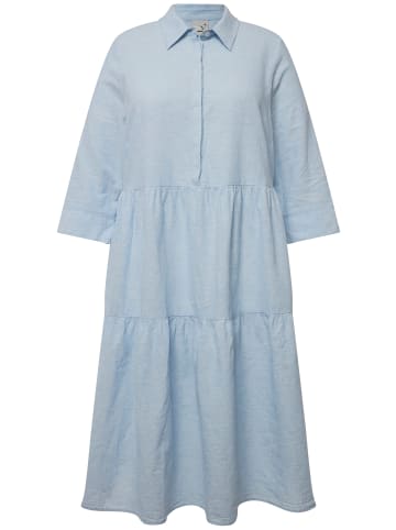 Ulla Popken Hemdblusenkleid in himmelblau