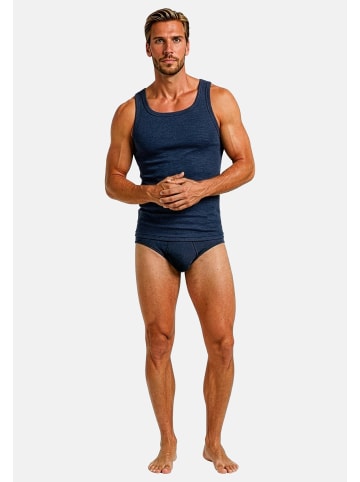 ESGE Unterhemd / Tanktop Feinripp Jeans in Marine