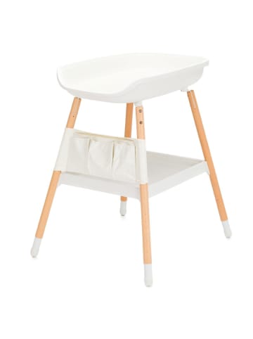 fillikid Wickeltisch höhenverstellbar, abwischbare in weiss,braun