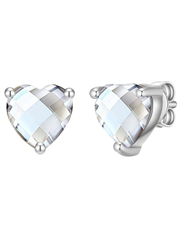 Rafaela Donata Ohrringe Herz aus Sterling Silber mit Zirkonia in silber