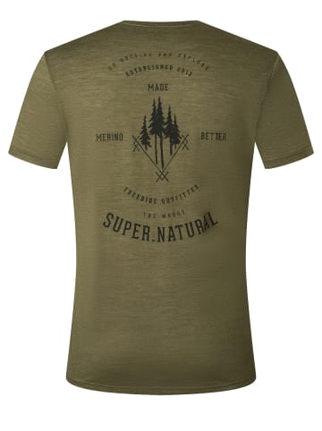 super.natural Merino T-Shirt in oliv