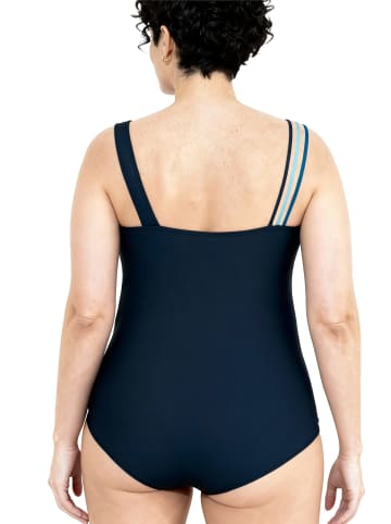 Ulla Popken Badeanzug in dunkelblau