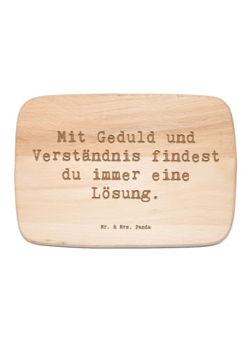 Mr. & Mrs. Panda Schneidebrett Spruch Konflikte friedlich lösen ... in Transparent