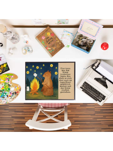 Mr. & Mrs. Panda schreibtischunterlage Bär & Marienkäfer Lagerfe... in Weiß