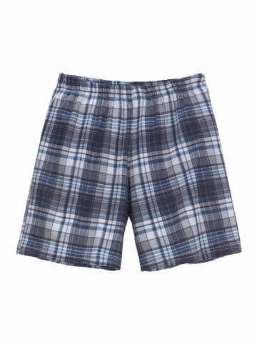 LE JOGGER Shorty in marine, grau-meliert