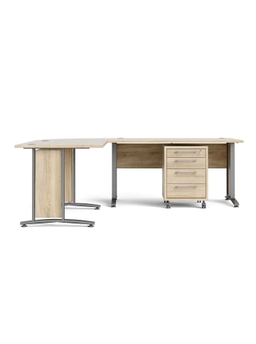 ebuy24 Schreibtisch Prisme Eiche Dekor 200 x 230 cm