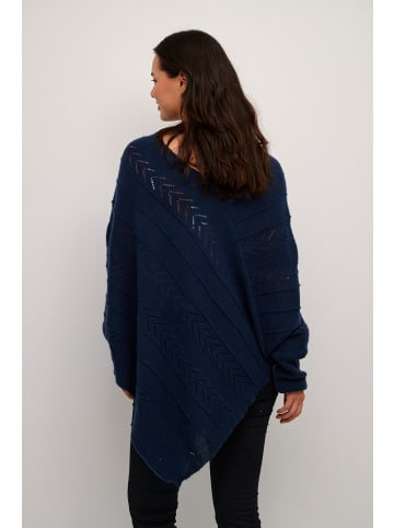 Cream Poncho CRHoliday Loose fit in Total Eclipse