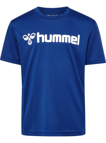 Hummel T-Shirt Hmllogo Kinder in TRUE BLUE
