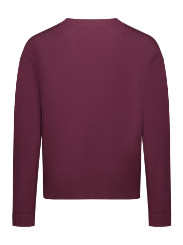Betty Barclay Feinstrickpullover mit Seitenschlitzen in Dark Aubergine