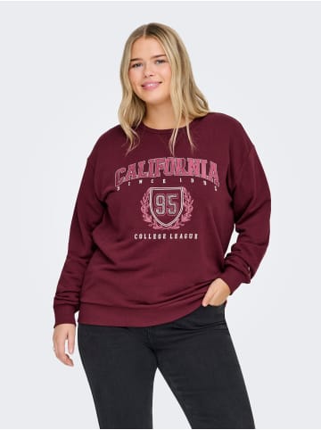 ONLY Carmakoma Sweatshirt in Zinfandel