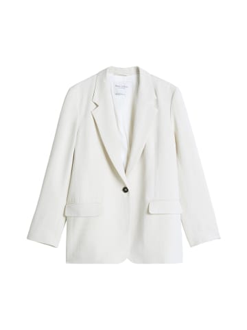 Marc O'Polo Blazer shaped in Dusty Beige Melange