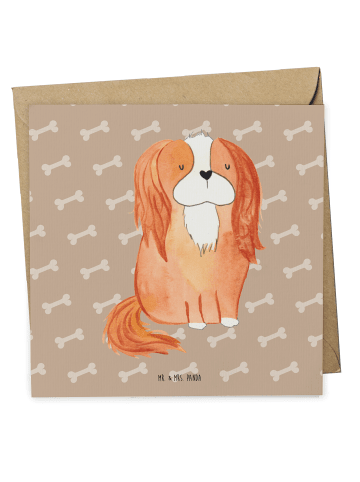 Mr. & Mrs. Panda Klappkarte Hund Cavalier King Charles Spaniel o... in Hundeglück