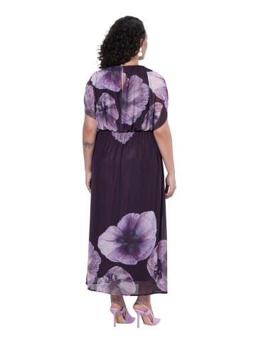 Ulla Popken Abendkleid in dunkle traube
