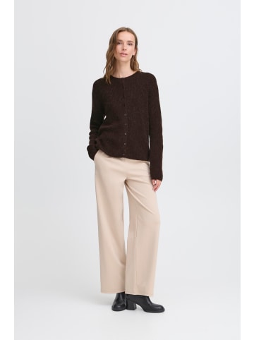 ICHI Strickjacke IHKAMARA Loose fit in Chocolate Torte