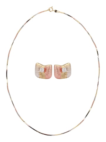 faina Women Jewelry Set in gold rose silver