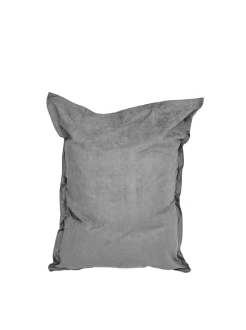 Lumaland XXL Microvelours Sitzsack - 380L - 140 x 180 cm - Indoor - Grau