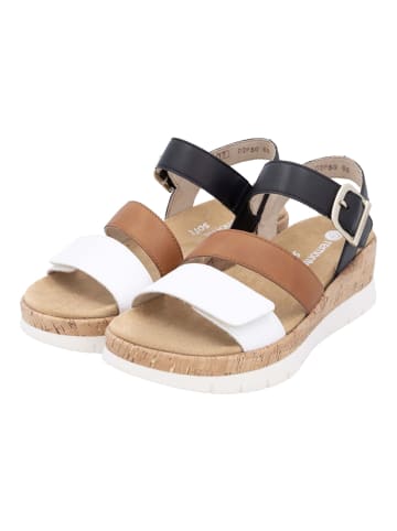 remonte Sandalen Schwarz/Weiß