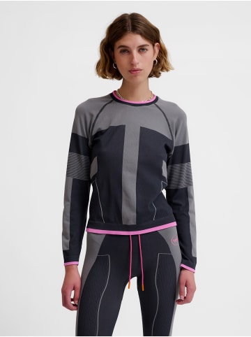 Hummel T-Shirt Raglanärmel Hmlseamless Damen in OBSIDIAN