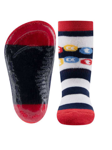ewers 2er-Set Stoppersocken 2er Pack Feuerwehr/Ringel in navy