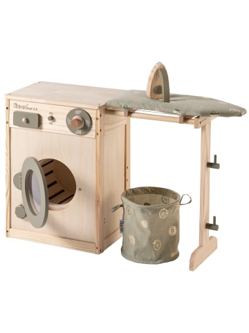 howa Kinderwaschmaschine Waschmaschine für Kinder aus Holz natur/khaki  ab 3 Jahre