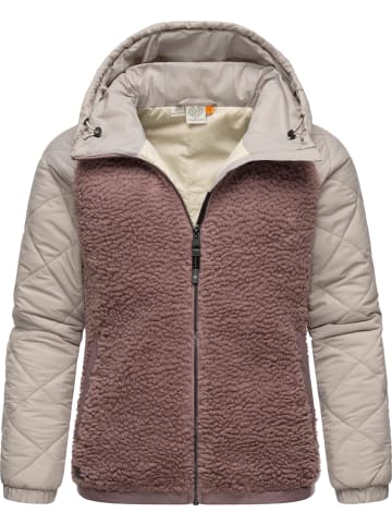 ragwear Outdoorjacke Leeloo in Mauve Blocked