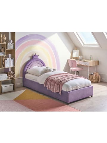 Beliani Kinderbett GRISETOT in Violett/Schwarz - (W) 97 x (H) 106 x (L) 210 cm