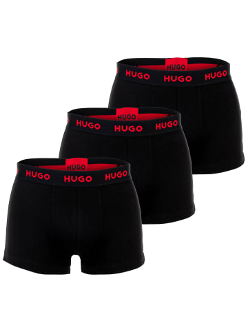 HUGO Boxershort 3er Pack in Schwarz