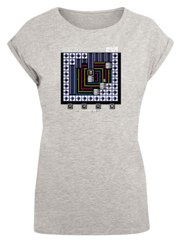 F4NT4STIC T-Shirt Retro Gaming Level 45 in grau meliert