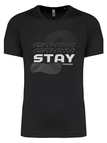 F4NT4STIC T-Shirt Sports Stay Focused T-Shirt in schwarz