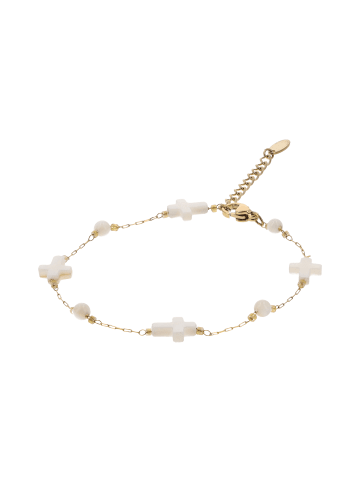 myMo ROCKS Women Chain Bracelet in Gold White