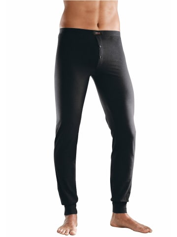 H.I.S Lange Unterhose in grau-meliert, schwarz