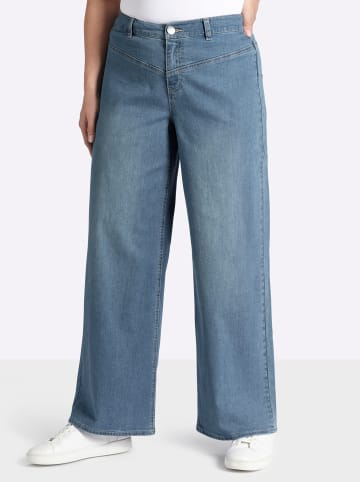 sheego Jeans in blue-bleached