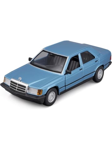 Bburago Modellauto Mercedes 190E ´87, Maßstab 1:24 in blau