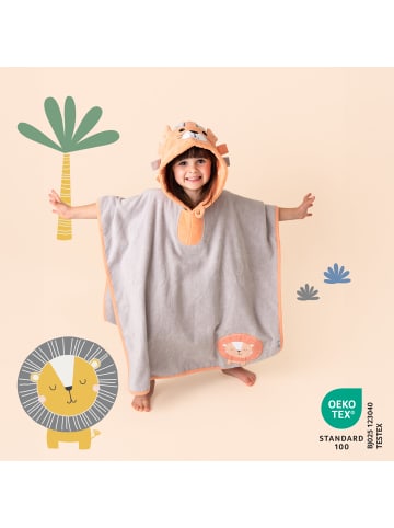 Schlummersack Frottee Badeponcho in Orange