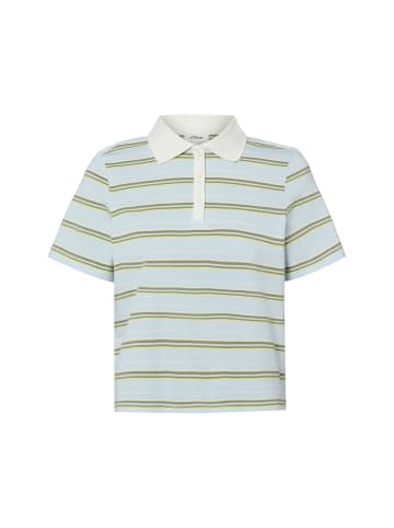 s.Oliver Poloshirt in hellblau oliv - 0002