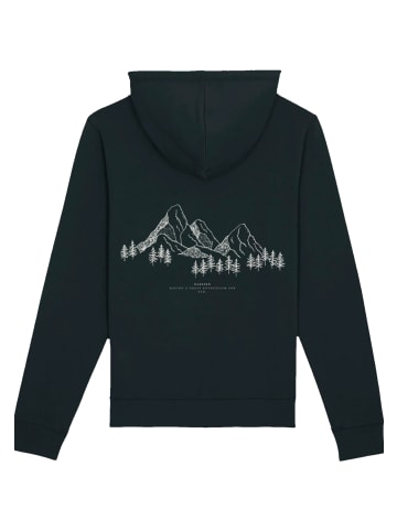 F4NT4STIC Unisex Hoodie Mountain Back in schwarz