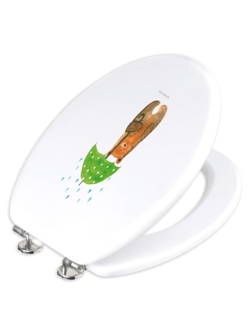 Mr. & Mrs. Panda WC Sitz Bär Regenschirm ohne Spruch in Weiß