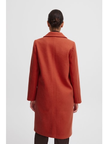 b.young Mantel Reverskragen Jacke Lang BYCILIA COAT 3 in Rot