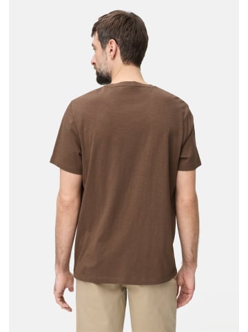 Camel Active T-Shirt aus reiner Baumwolle in Schlammbraun