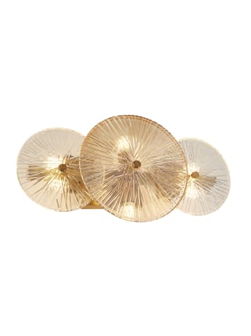 Licht-Erlebnisse Deckenlampe (B)40 x (L)20 x (H)16 cm in Messing Bernstein Klar/Transparent