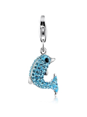 Nenalina Charm 925 Sterling Silber Delfin in Silber