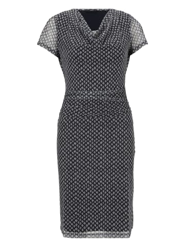 Zero  Mesh-Kleid mit Wasserfallausschnitt in BlueCream