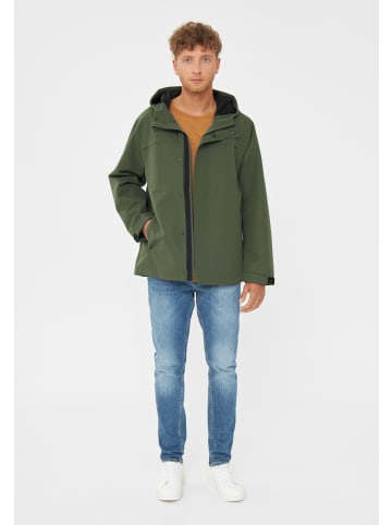 Derbe Regenjacke Wattby in Olive/Black